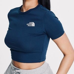 The North Face Blue Crop Top